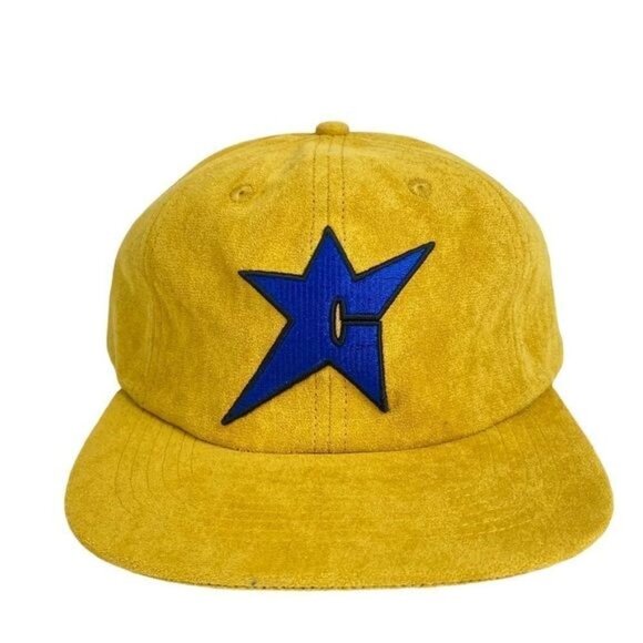 Carpet Company C-Star Suede 6 Panel Hat Gold Silk Interior Season 13 - Picture 1 of 4